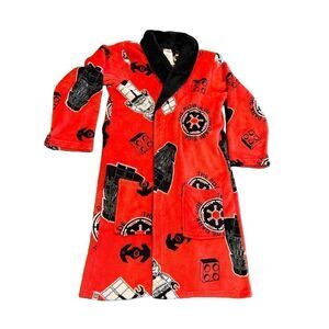Lego Star Wars Kids Red Fleece Darth Vader Robe Red Sz L